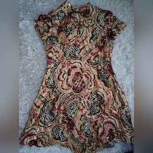 Paris Multicolor Patterned Women's Dress